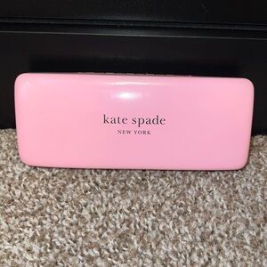 Kate Spade Pink & Green Eyeglass Case & Glasses Cleaner
